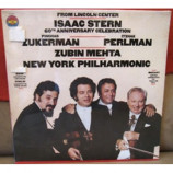 Isaac Stern Pinchas Zukerman Itzhak Perlman Zubin Mehta - From Lincoln Center Isaac Stern 60th Anniversary Celebration - LP