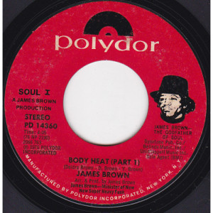 James Brown - Bodyheat (Part 1) / Bodyheat (Part 2) [Vinyl] - 7 Inch 45 RPM - Vinyl - 7"