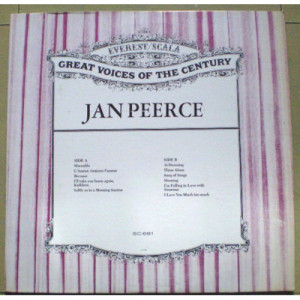 Jan Peerce - Great Voices Of The Century [Vinyl] Jan Peerce - LP - Vinyl - LP