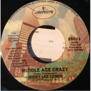 Jerry Lee Lewis - Middle Age Crazy / Georgia On My Mind [Vinyl] - 7 Inch 45 RPM - Vinyl - 7"