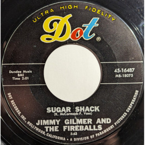 Jimmy Gilmer And The Fireballs - Sugar Shack / My Heart Is Free [Vinyl] - 7 Inch 45 RPM - Vinyl - 7"