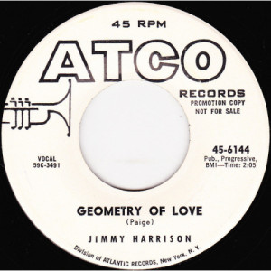 Jimmy Harrison - Geometry Of Love / Hiccups [Vinyl] - 7 Inch 45 RPM - Vinyl - 7"