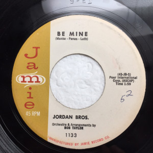 Jordan Bros. - Be Mine / Dream Romance [Vinyl] - 7 Inch 45 RPM - Vinyl - 7"