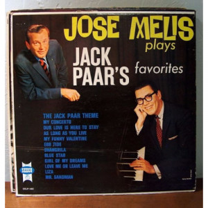 Jose Melis - Jose Melis Plays Jack Paar's Favorites [Vinyl] - LP - Vinyl - LP