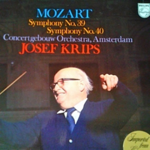 Josef Krips The Concertgebouw Orchestra Of Amsterdam - Mozart Symphony No. 39 Symphony No. 40 - LP - Vinyl - LP