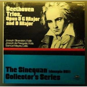 Joseph Silverstein Joseph de Pasquale Samuel Mayes - Beethoven Trios Opus 9 G Major and D Major - LP - Vinyl - LP