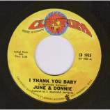 June & Donnie - I Thank You Baby / What's This I See [Vinyl] - 7 Inch 45 RPM
