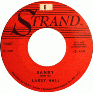 Larry Hall - Sandy/Lovin' Tree [Vinyl] - 7 Inch 45 RPM - Vinyl - 7"