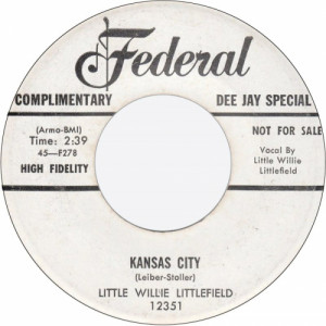 Little Willie Littlefield - Kansas City / The Midnight Hour Was Shining [Vinyl] - 7 Inch 45 RPM - Vinyl - 7"