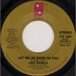 Lou Rawls - Let Me Be Good To You / Lover's Holiday [Vinyl] - 7 Inch 45 RPM