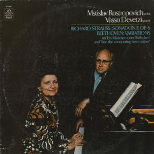 Mstislav Rostropovich / Vasso Devetzi - Richard Strauss: Sonata In F Op.6 Beethoven: Variations [Vinyl] - LP - Vinyl - LP