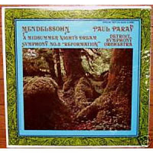 Paul Paray And The Detroit Symphony Orchestra - Mendelssohn: A Midsummer Nights Dream Symphony No. 5 Reformation [Vinyl] - LP - Vinyl - LP