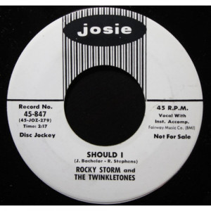Rocky Storm And The Twinkletones - Should I / My Baby Left Me Swinging [Vinyl] - 7 Inch 45 RPM - Vinyl - 7"