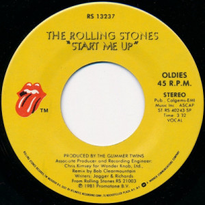 Rolling Stones - Start Me Up / No Use In Crying [Vinyl] - 7 Inch 45 RPM - Vinyl - 7"