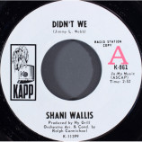 Shani Wallis - Didn't We / I Remember Loving You (Se Stasera Sono Qui) [Vinyl] - 7 Inch 45 RPM