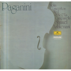 Shmuel Ashkenasi - Paganini: Violin-konzerte Nr.1 & Nr.2 ''La Campanella' - LP - Vinyl - LP