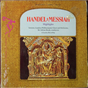 Sir Adrian Boult / The London Philharmonic Choir - Handel: Messiah (Highlights) [Vinyl] - LP - Vinyl - LP