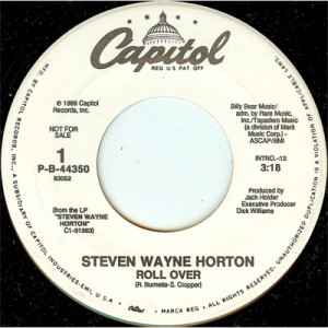 Steven Wayne Horton - Roll Over [Vinyl] - 7 Inch 45 RPM - Vinyl - 7"
