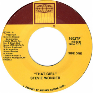 Stevie Wonder - That Girl / All I Do [Vinyl] - 7 Inch 45 RPM - Vinyl - 7"