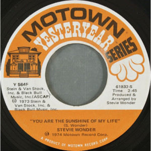 Stevie Wonder - You Are The Sunshine Of My Life / Higher Ground [Vinyl] - 7 Inch 45 RPM - Vinyl - 7"