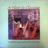 Sylvia Woods - 3 Harps For Christmas Traditional Carols Performed On 3 Harps - LP
