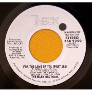 The Isley Brothers - For The Love Of You [Vinyl] - 7 Inch 45 RPM - Vinyl - 7"