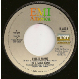 The J. Geils Band - Freeze Frame / Flamethrower [Vinyl] - 7 Inch 45 RPM - Vinyl - 7"