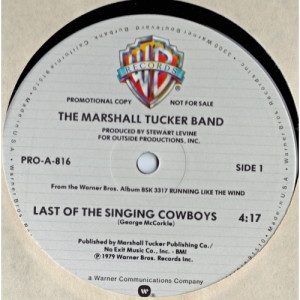 The Marshall Tucker Band - Last of the Singing Cowboys [Vinyl] - 12 Inch 33 1/3 RPM - Vinyl - 12" 