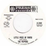 The Peppers - Little Piece Of Paper / It Wouldn't Be The Same [Vinyl] - 7 Inch 45 RPM