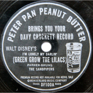 The Sandpipers - Peter Pan Peanut Butter Brings You Your Davy Crockett Record [Vinyl] - 7 Inch 78 - Vinyl - 7"