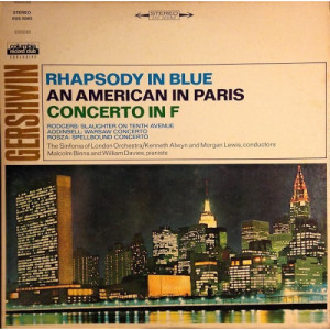 The Sinfonia of London Orchestra Conducted by Kenneth Alwyn - Gershwin Rodgers Adinsell Rosza Rhapsody In Blue / An American In Paris / Concer - Vinyl - LP