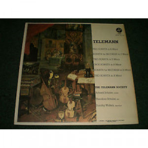 The Telemann Society Chamber Group - Virtuoso Music For Recorder Oboe And Harpsichord - LP - Vinyl - LP