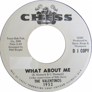 The Valentinos - Do It Right/What About Me - 7 Inch 45 RPM - Vinyl - 7"