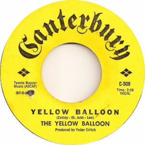 The Yellow Balloon - Yellow Balloon [Vinyl] - 7 Inch 45 RPM - Vinyl - 7"