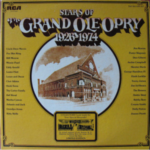 Various Artists - Stars Of The Grand Ole Opry 1926-1974 - LP - Vinyl - LP
