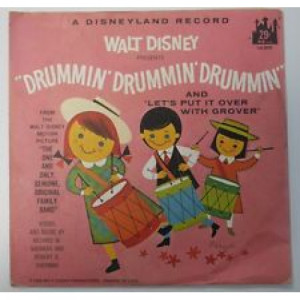 Walt Disney - Drummin' Drummin' Drummin' / Let's Put It Over With Grover - 7 Inch 45 RPM - Vinyl - 7"
