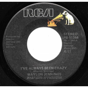 Waylon Jennings - I've Always Been Crazy / I Never Said It Would Be Easy [Vinyl] - 7 Inch 45 RPM - Vinyl - 7"