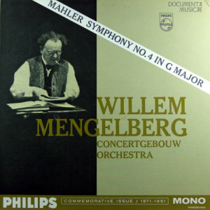 Willem Mengelberg Concertgebouw Orchestra Of Amsterdam - Mahler's Symphony No. 4 In G Major - LP - Vinyl - LP