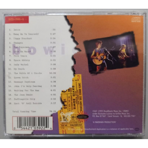 David Bowie - Santa Monica '72 - CD - CD - Album