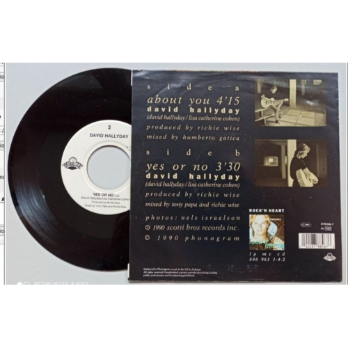 David Hallyday - About You - 7 - Vinyl - 7"