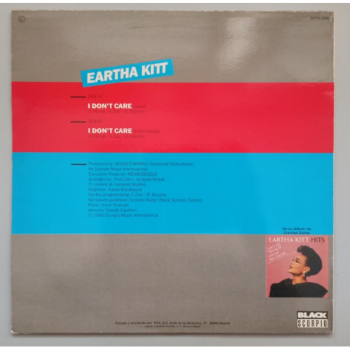 Eartha Kitt - I Don't Care - 12 - Vinyl - 12" 