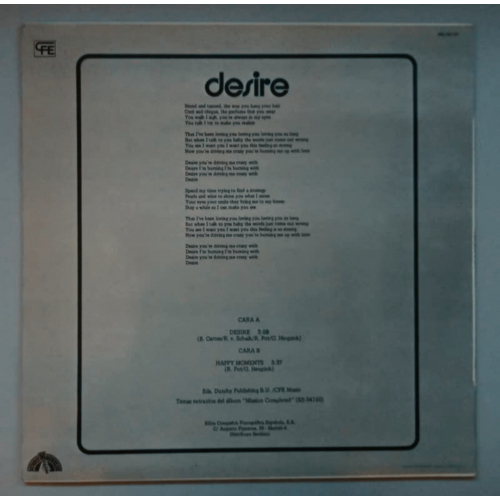Future World Orchestra - Desire - 12 - Vinyl - 12" 
