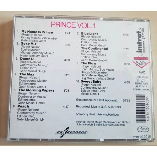 Prince - Live & Alive Vol. 1 - CD - CD - Album