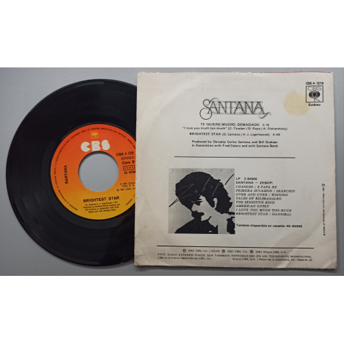 Santana - Te Quiero Mucho, Demasiado - 7 - Vinyl - 7"