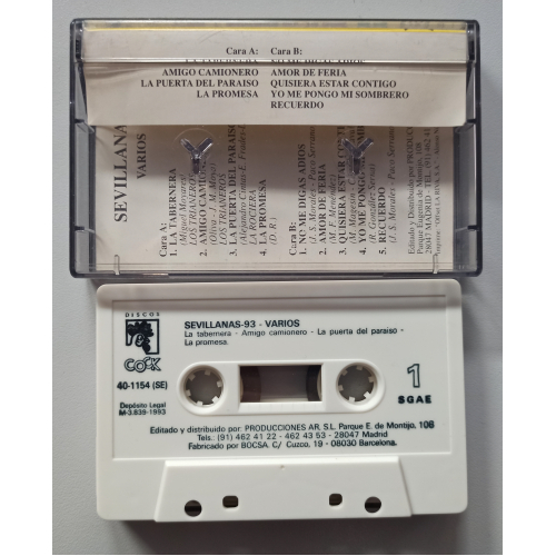 Various - Sevillanas '93 - Cassette - Tape - Cassete