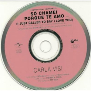 Carla Visi - So chamei porque te amo PROMO CDS - CD - Album