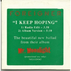 Foreigner - I keep hoping PROMO CDS - CD - Album