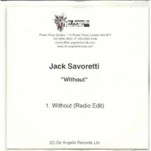 JACK SAVORETTI - WITHOUT ACETATE CD - CD - CDr