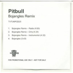 pitbull - bojangles remix ACETATE CD - CD - CDr