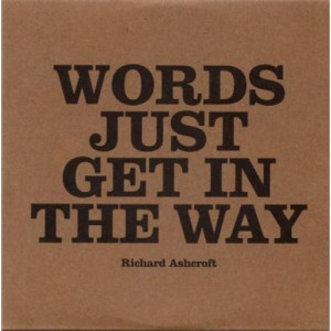 Richard Ashcroft - Words Just Get In The Way PROMO CDS - CD - Album